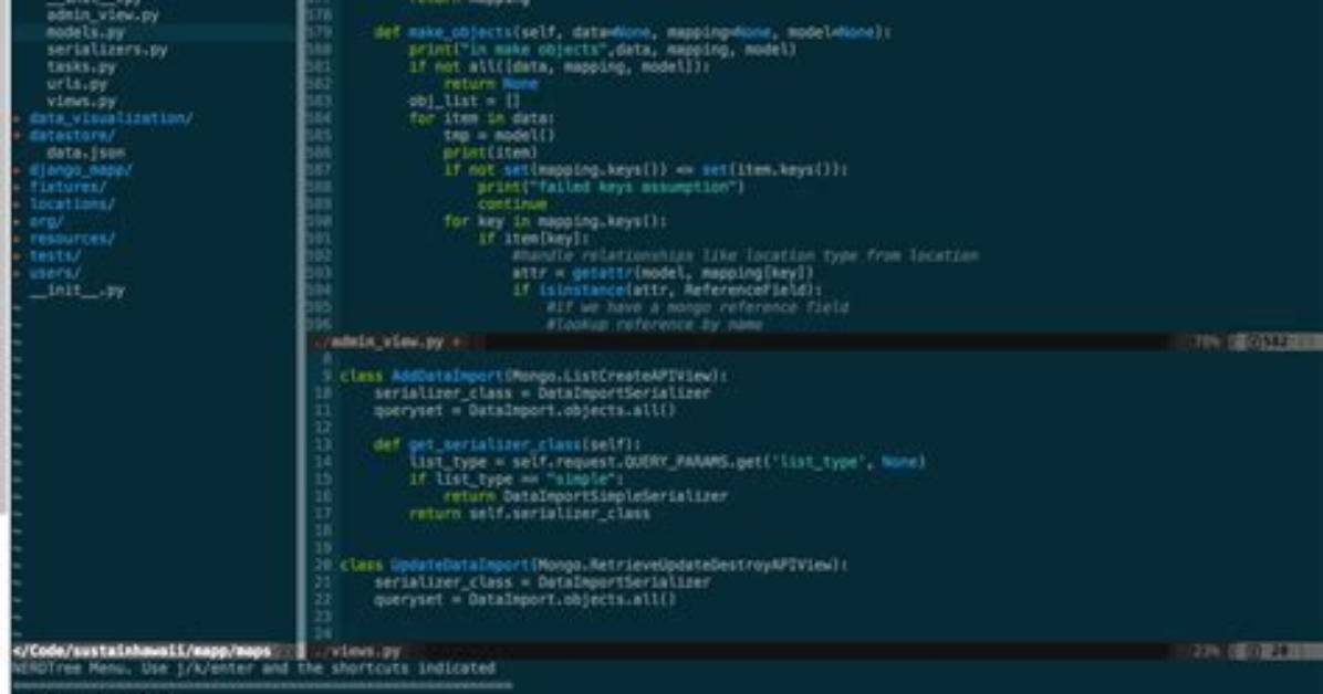 Running Python in Vim