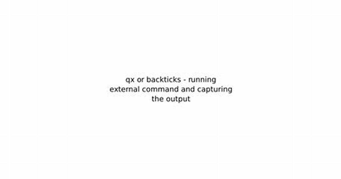 Running Shell Command and Capturing the Output