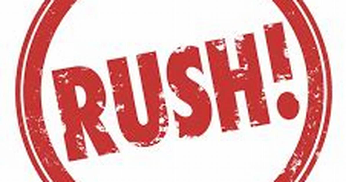 Rush Processing Fee — Blessed Celebration