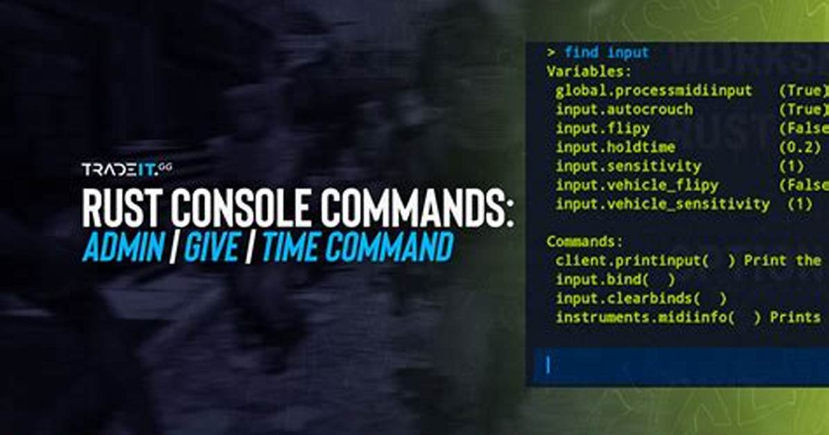 Rust – Forgotten Commands