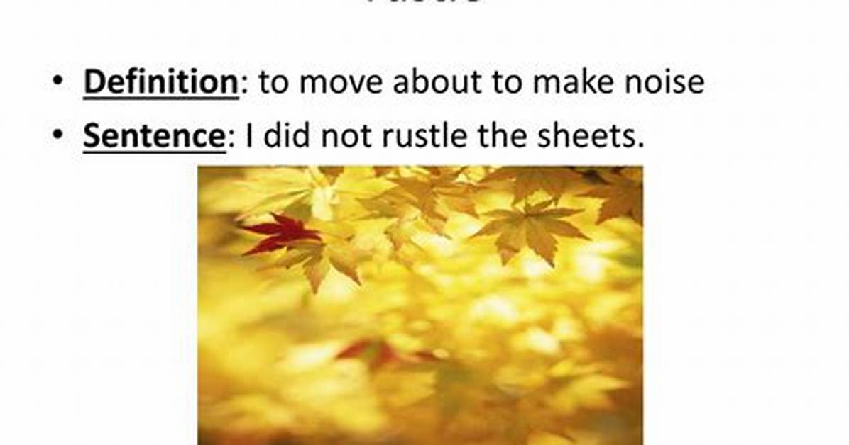 Rustle Definition