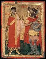 Saint with Dog
