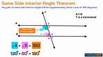 Same Side Interior Angles Theorem