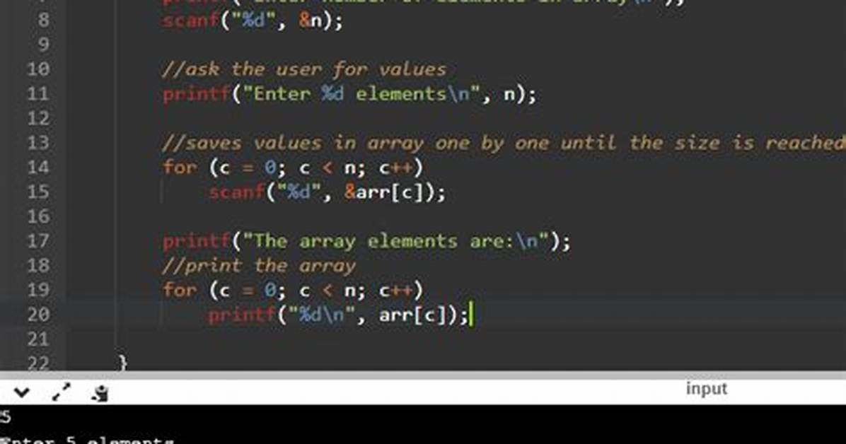 Sample C Program
