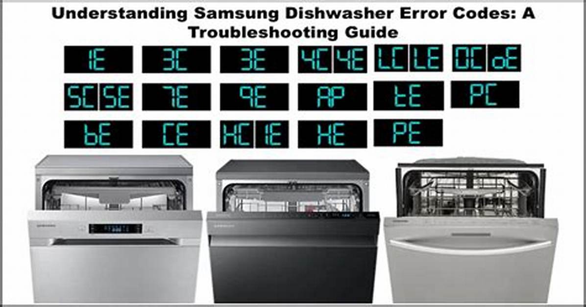 Samsung Dishwasher Error Code