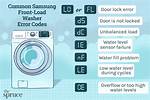 Samsung Front Load Washer Error Codes