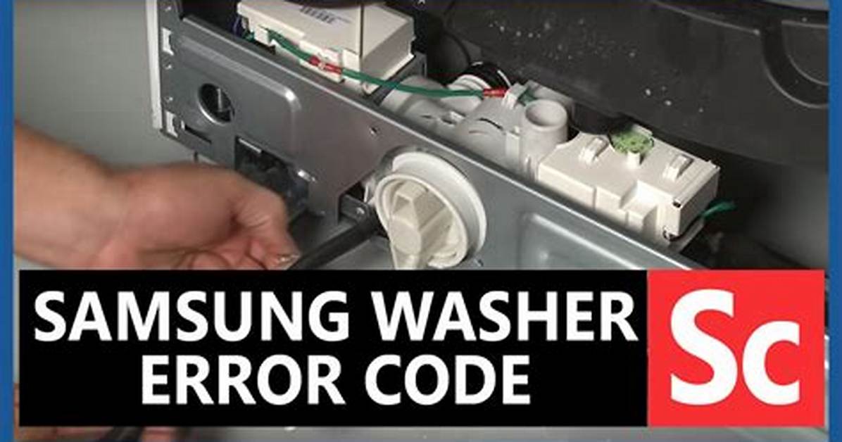 Samsung Washer Sc Code