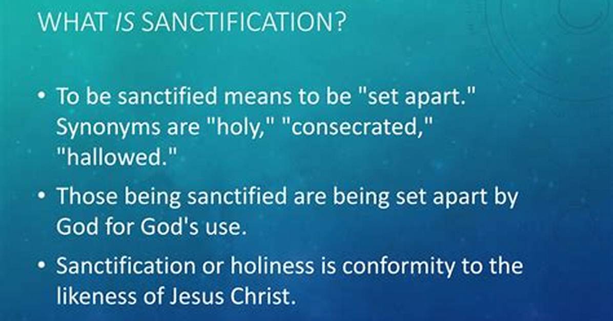 Sanctification Definition