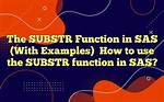 Sas Substr