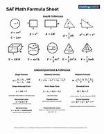 Sat Formula Sheet