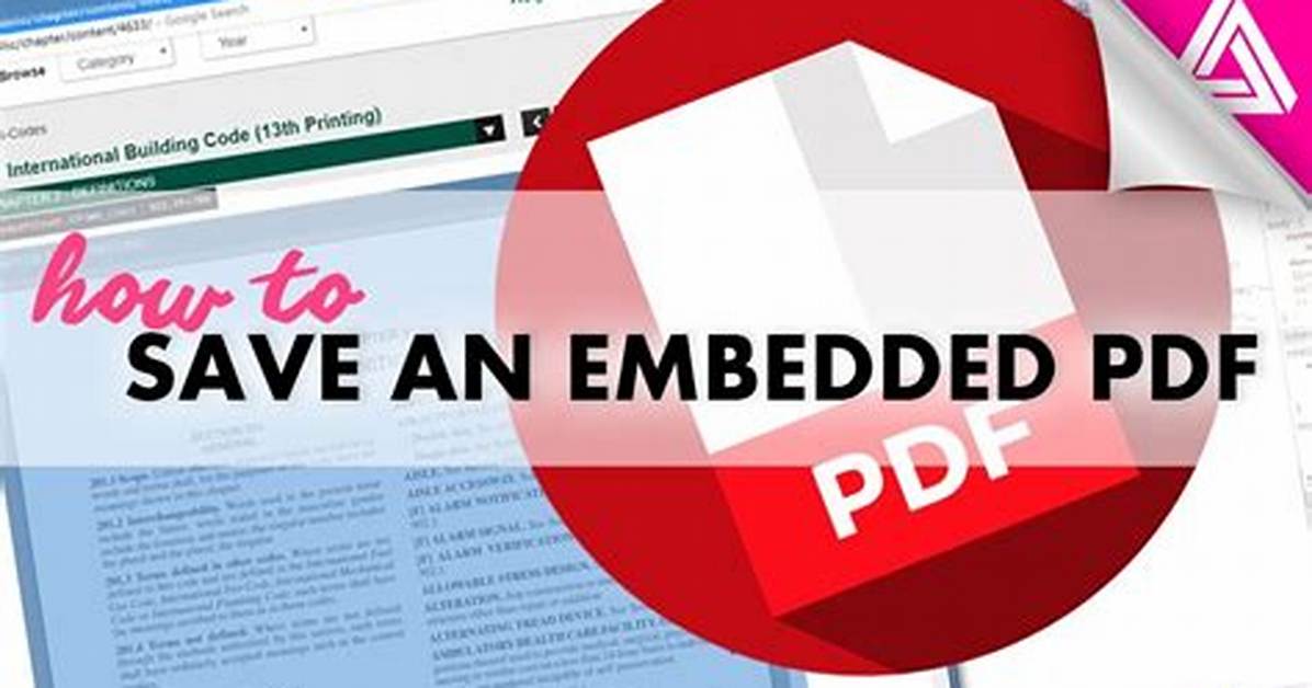 Save Embedded Pdf from Website
