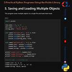 Saving and Loading Objects and Using Pickle