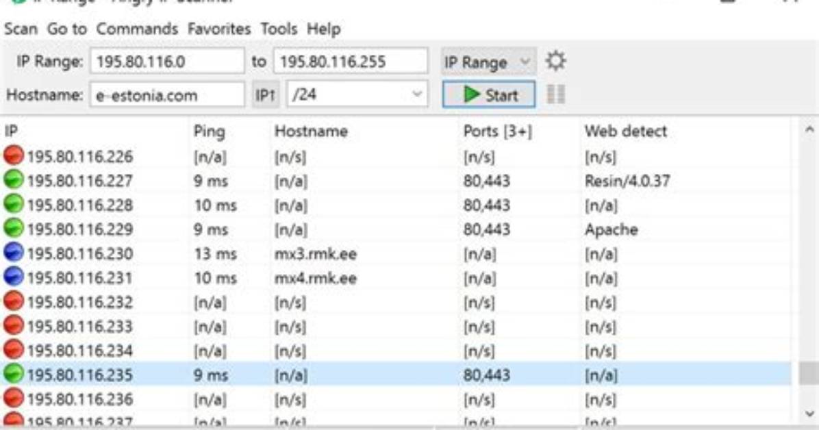 Scan for Computers from Ip Range