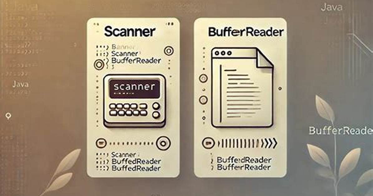 Scanner Vs. Bufferedreader
