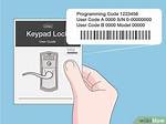 Schlage Programming Code