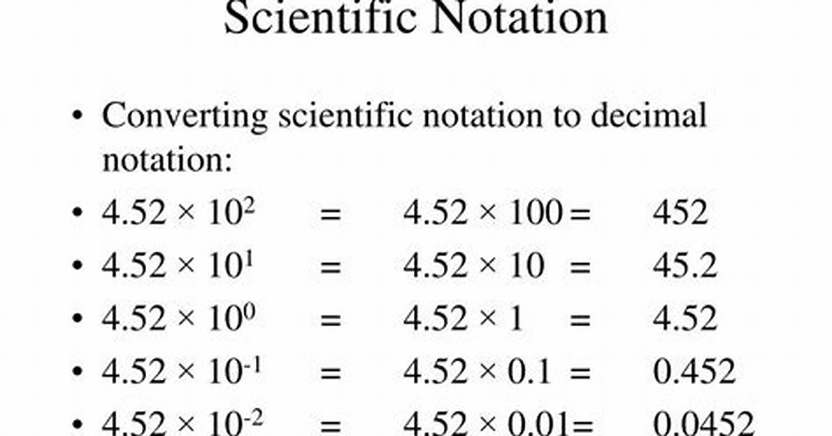 Scientific Notation 45