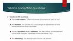 Scientific Question Example