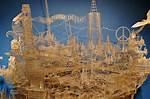 Scott Weaver’s 'Rolling Through the Bay' Toothpick Sculpture