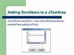 Scrollbars in Jtextarea