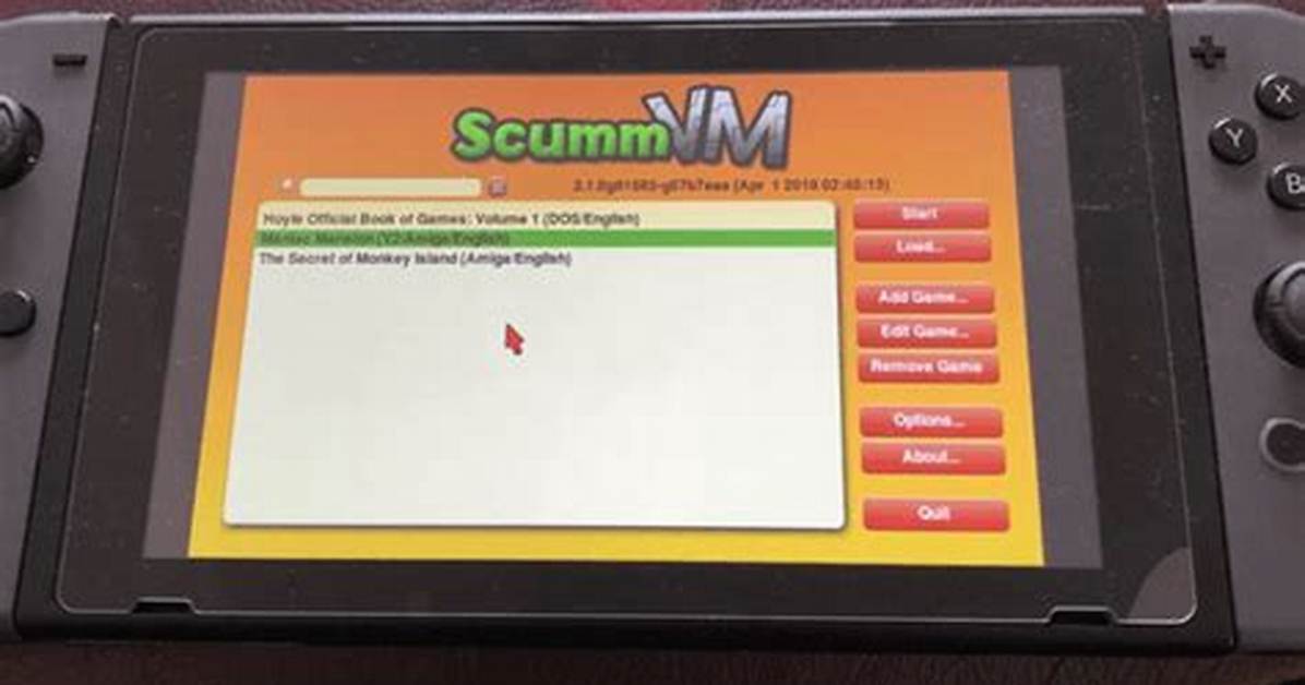 Scummvm Switch - Gamebrew