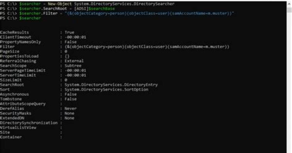Searching Adsi Using Powershell