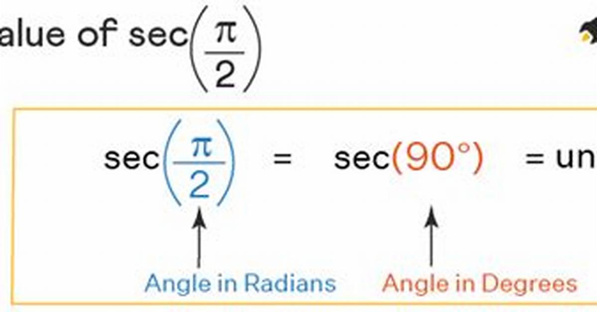 Sec(Pi/2)