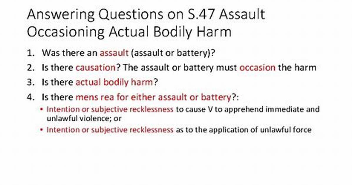 Section 47 Assault
