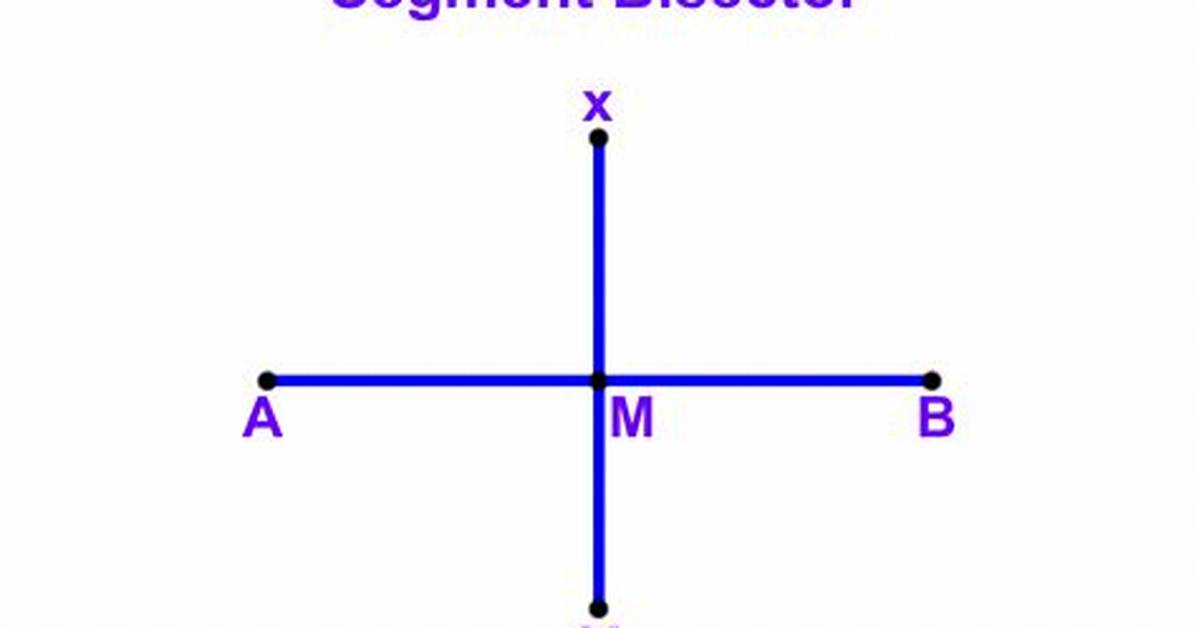 Segment Bisector Definition