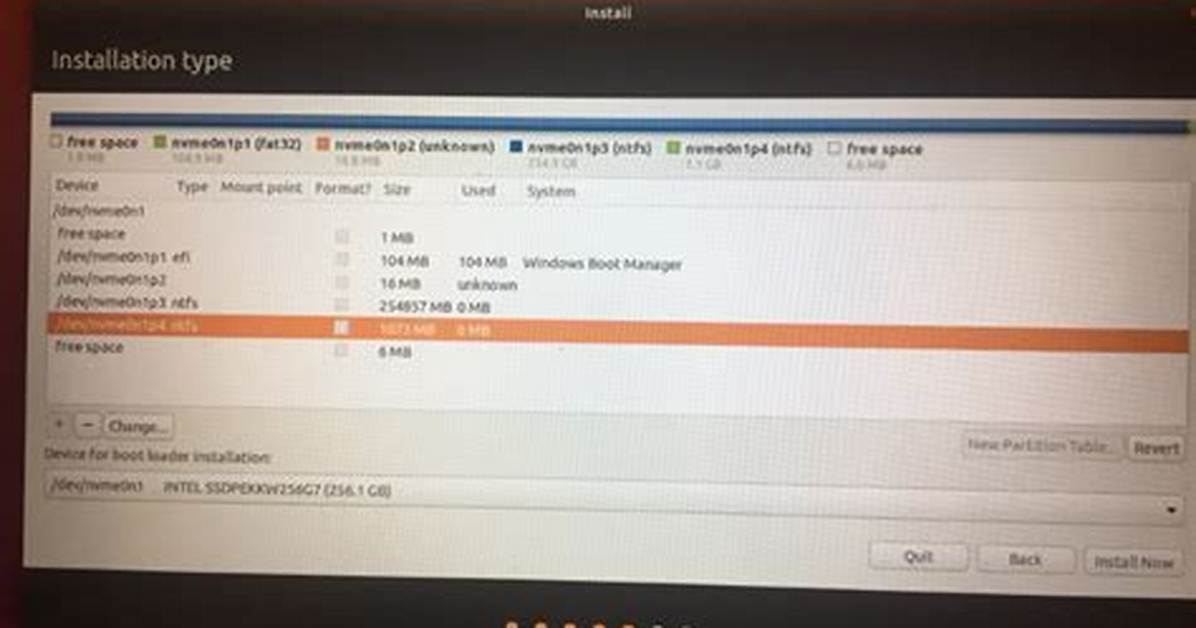Select Drive Installion Screen