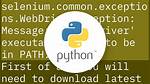 Selenium Using Python - Geckodriver Executable Needs to Be in Path