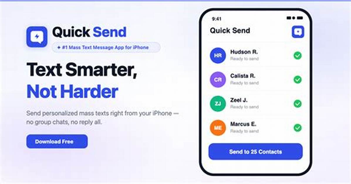 Send a Quick Message Nowadays