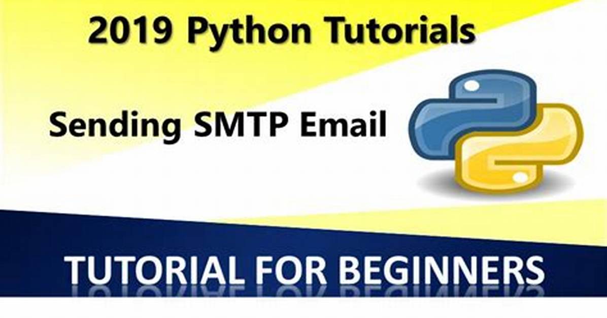 Sending Mail from Python Using Smtp