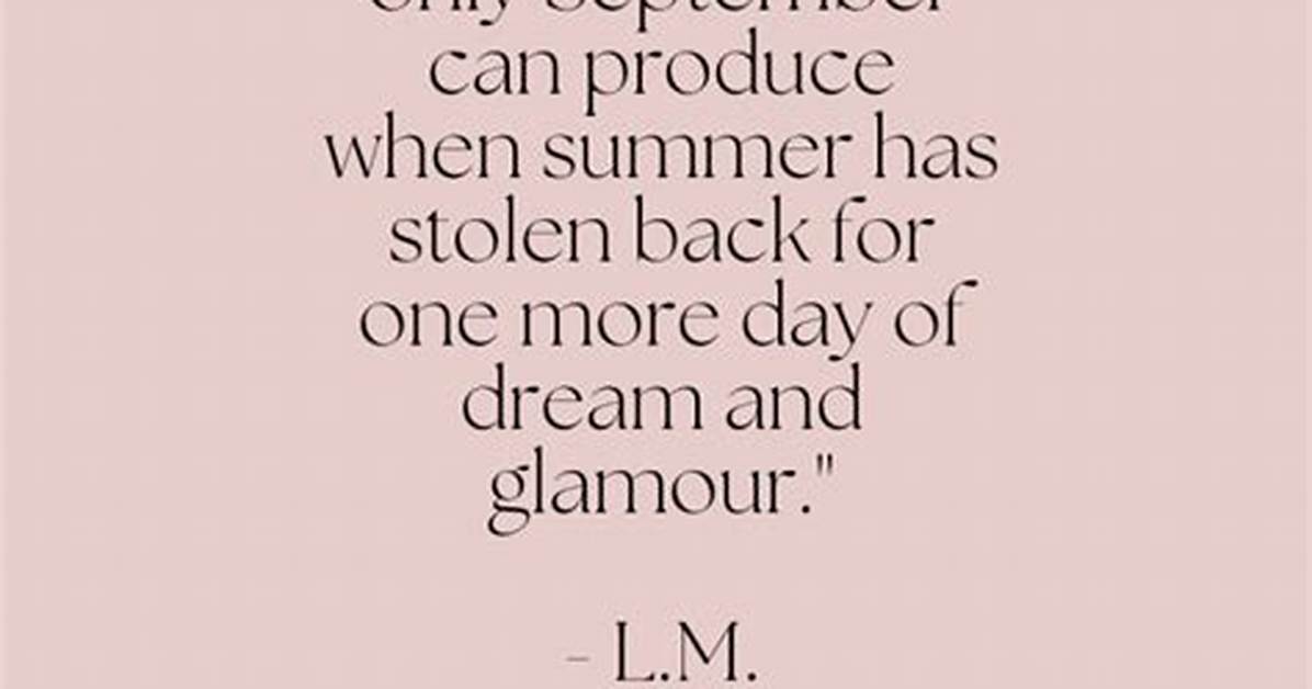September Quotes