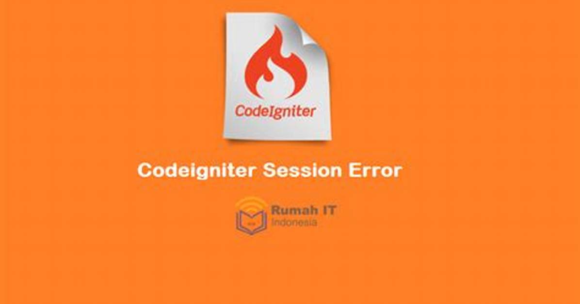 Session Error in Codeigniter?