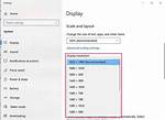 Set Default Desktop Resolution {Windows 10}