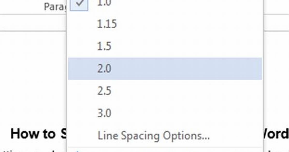 Set Line Spacing