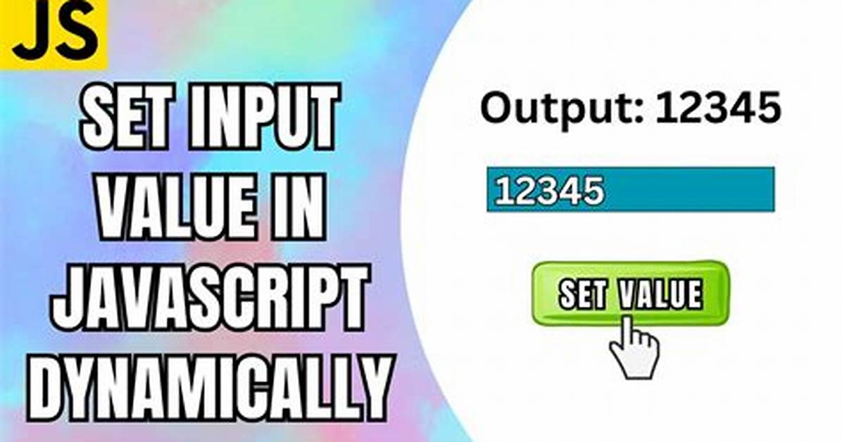 Set Value of Input Using Javascript Function