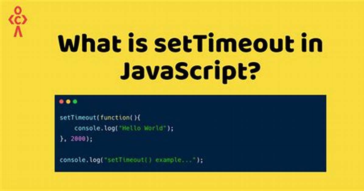 SetTimeout in Js