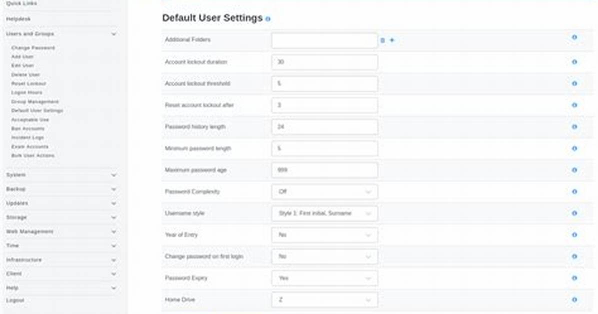 Setting a Default User for Startunity