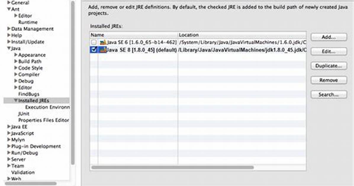 Setting Jdk in Eclipse
