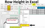 Setting Table Row Height