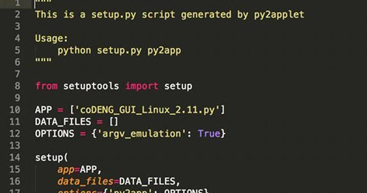Setup. Py Examples?