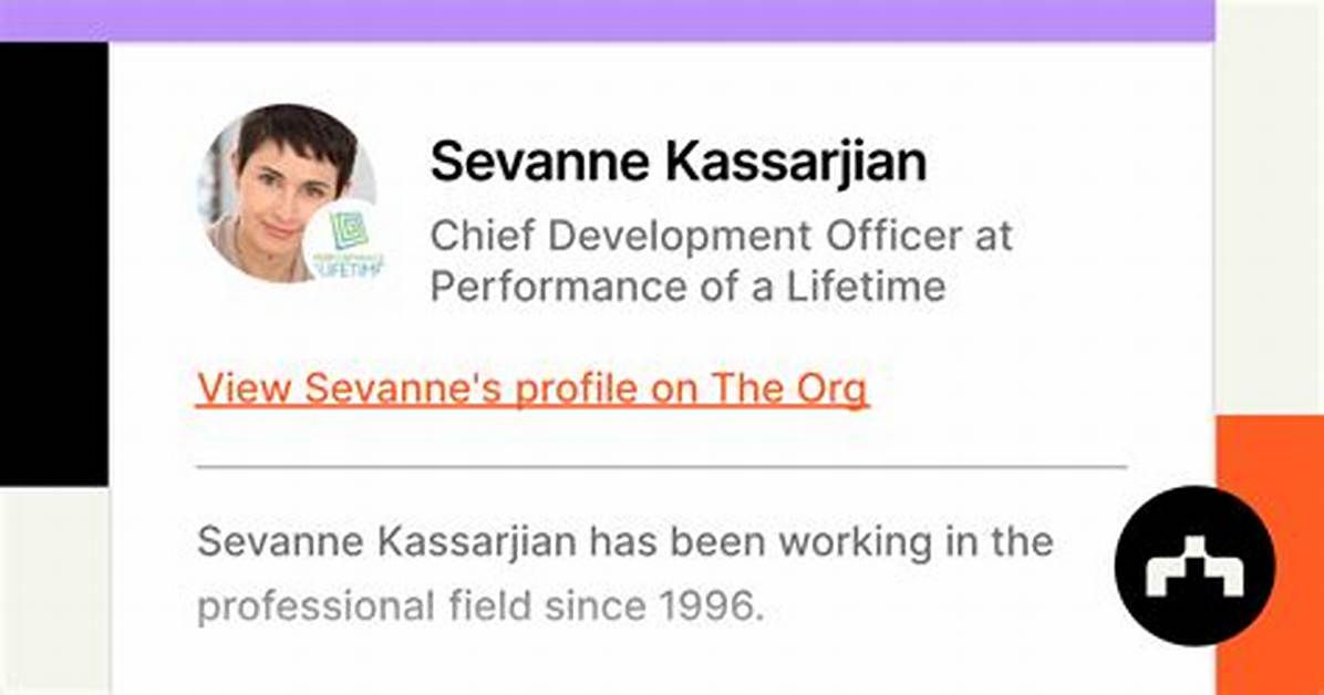 Sevanne Kassarjian Net Worth