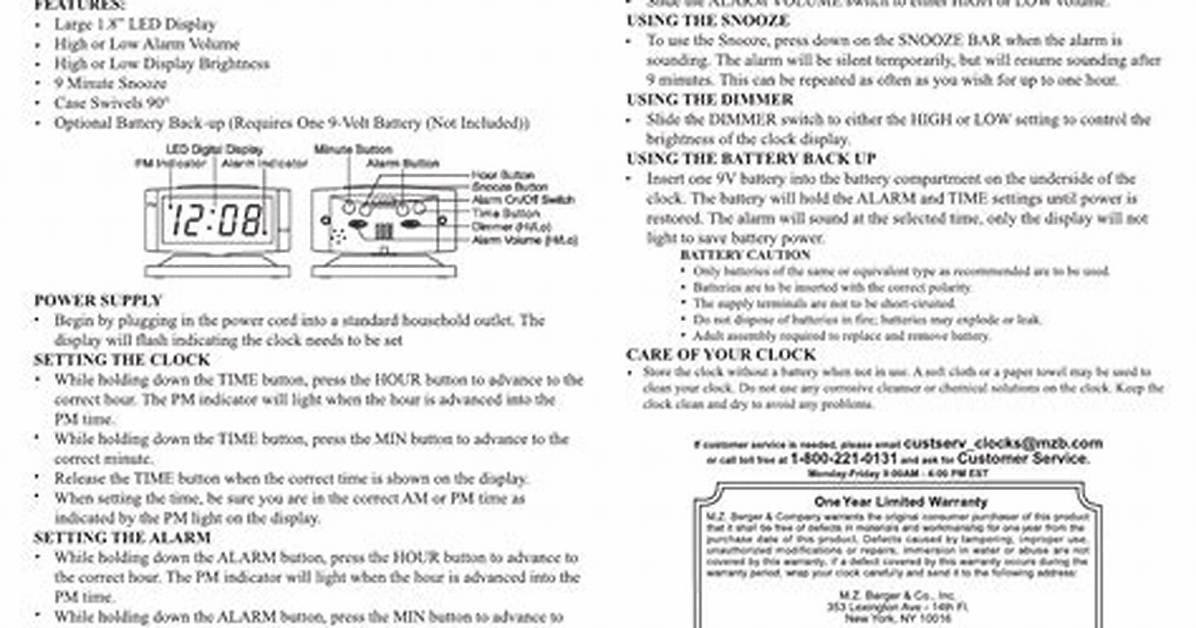 Sharp Alarm Clock Troubleshooting