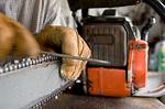 Sharpening a Chainsaw