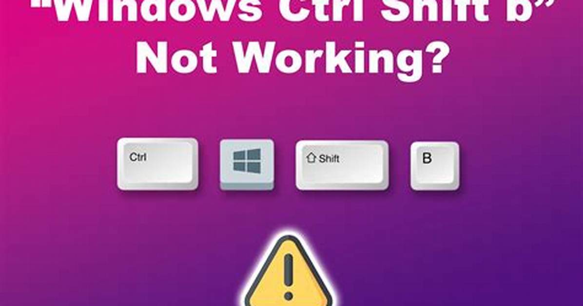 Shift+Ctrl Not Working