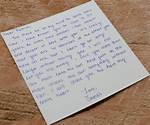Short Handwritten Message
