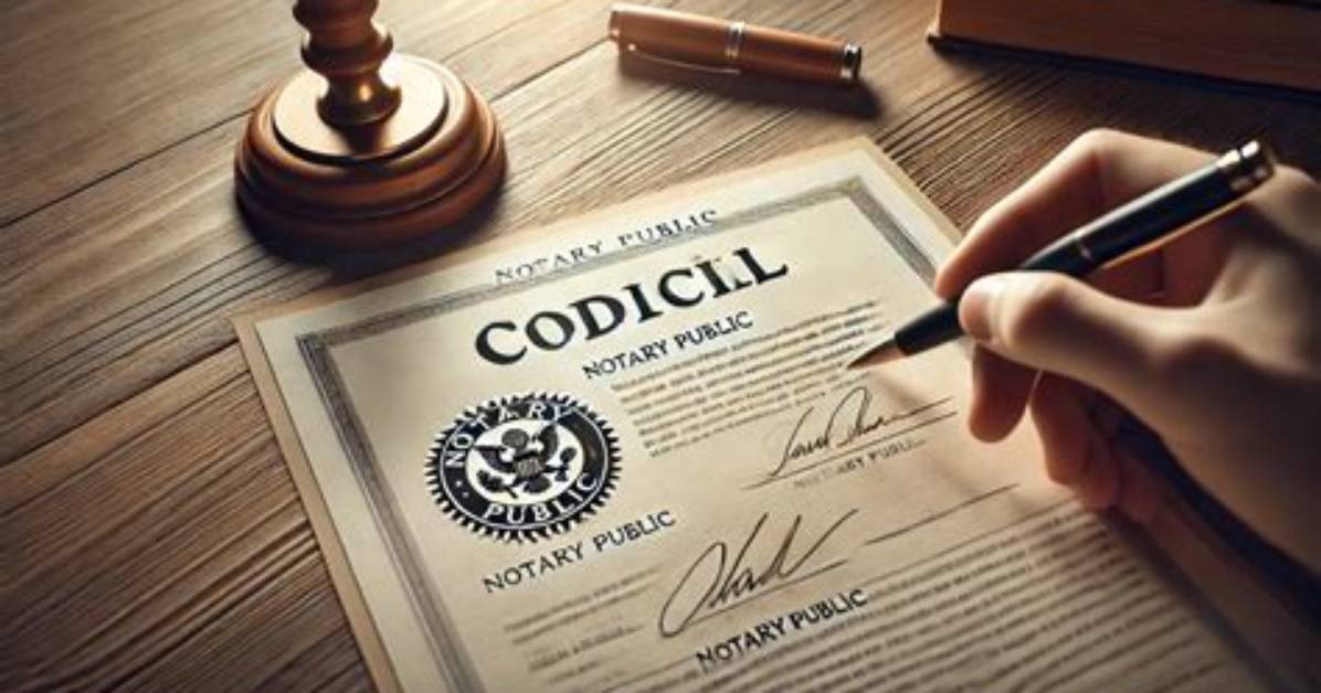 Should a Codicil Be Notarized?