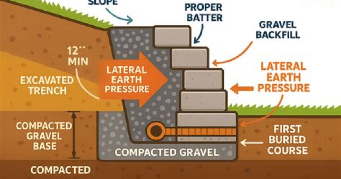 Should a Retaining Wall Lean?