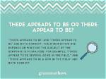 Should Appear or Appears?